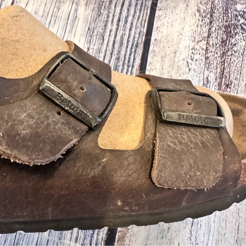 Birkenstock Betula Milano Brown Leather Sandals - Picture 4 of 9